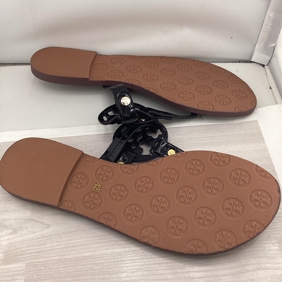 Tory Burch Black and Brown Thong Sandals - Picture 3 of 3